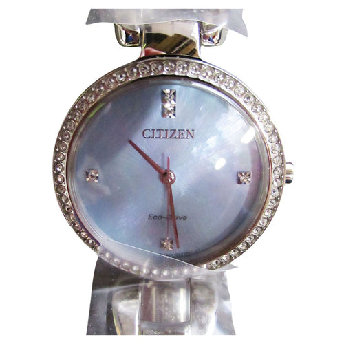 Citizen Eco-Drive Crystal Stainless Steel Women's Quartz Watch EM1030-53N