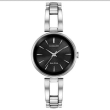 Load image into Gallery viewer, Citizen Eco-Drive Silhouette Women&#39;s Watch Black Dial
