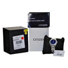 Load image into Gallery viewer, Citizen Ladies Eco-Drive ClassicWatch with Blue Dial (Model: EM1020-57L)
