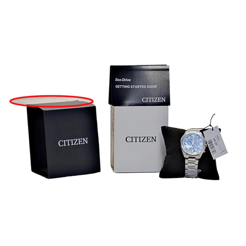 Citizen Men’s CA4590-81X Eco-Drive Silver-Tone / Green Dial Watch
