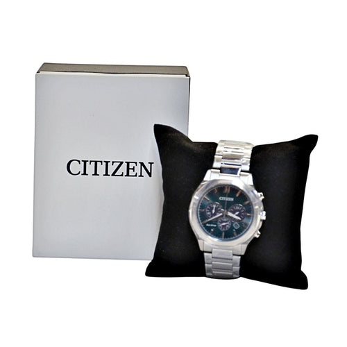 Citizen Men’s CA4590-81X Silver-Tone with Green Dial Watch