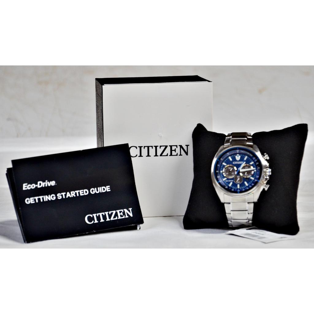Citizen Men's Classic Chronograph Eco-Drive Blue Dial Watch CA4560