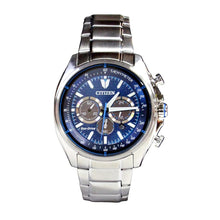 Load image into Gallery viewer, Citizen Men&#39;s Classic Chronograph Eco-Drive Blue Dial Watch CA4560-81L
