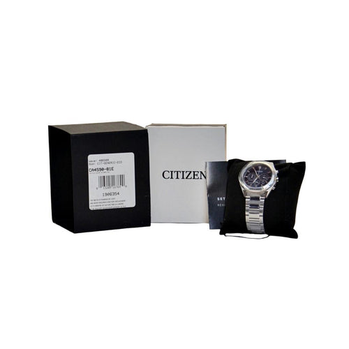 Citizen Men's Eco-Drive CA4590-81E Dress Classic Chronograph Watch Black Dial
