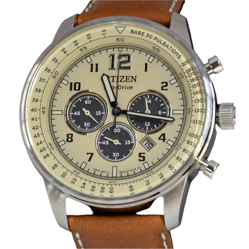Citizen Men's Sport Casual Beige Dial Watch - Model CA4500-08X