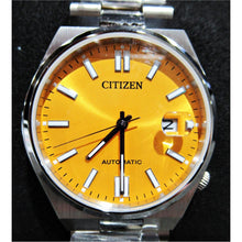 Load image into Gallery viewer, Citizen Men&#39;s Watch Silver-Tone Bracelet with Yellow Dial (NJ0150-56Z)
