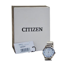 Load image into Gallery viewer, Citizen Women&#39;s Eco-Drive EM0899-81A Stainless Steel Mesh White Dial Watch
