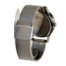 Load image into Gallery viewer, Citizen Women&#39;s Eco-Drive EM0899-81A Stainless Steel Mesh White Dial Watch
