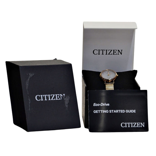 Citizen Women's Eco-Drive Mother-of-Pearl Dial Watch EM0892-80D