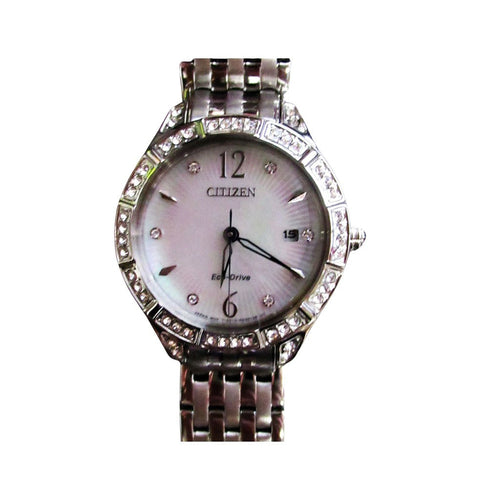 Citizen Women's Silhouette Stainless Steel with Crystals Watch EW2320-80D
