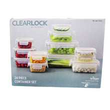 Load image into Gallery viewer, Clearlock Plastic Food Storage Set 24 Pieces

