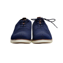 Load image into Gallery viewer, Cole Haan Men&#39;s Zerogrand Stitchlite Oxford Shoes Marine Blue/Ivory 11.5M
