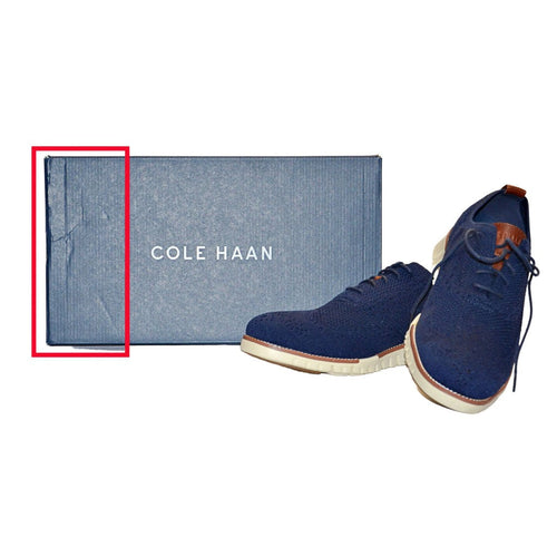 Cole Haan Men's Zerogrand Stitchlite Oxford Shoes Marine Blue/Ivory 11.5M