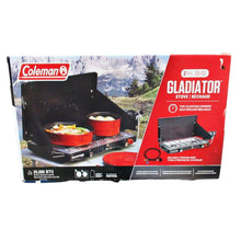 Load image into Gallery viewer, Coleman Gladiator 2 Burner Outdoor Camping Stove w/ Hose
