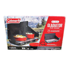 Load image into Gallery viewer, Coleman Gladiator 2 Burner Outdoor Camping Stove w/ Hose
