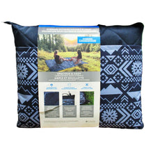 Load image into Gallery viewer, Columbia Outdoor Blanket 80 x 72 Blue Print
