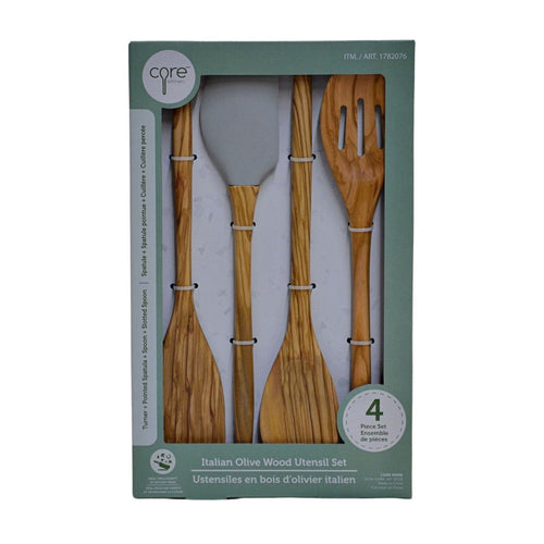 Core Home Olive Wood Tool Set 4-Piece