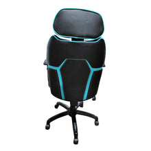 Load image into Gallery viewer, DPS Centurion Gaming Chair with Adjustable Headrest Black/Blue-Home-Liquidation Nation
