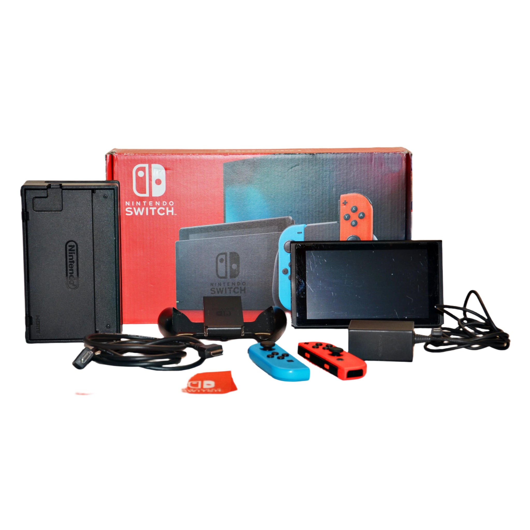 Nintendo Switch w/ Neon Blue and Neon Red Joy‑Con – Liquidation Nation