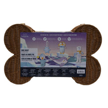Load image into Gallery viewer, Buddy Buddy Dog Bone Basket and 5-pc Arctic Dog Toy Set
