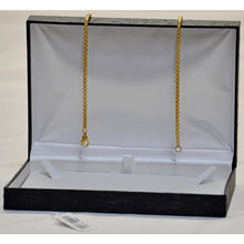 Load image into Gallery viewer, High Polish and Diamond Cut Round Box Chain in Yellow 9K Gold
