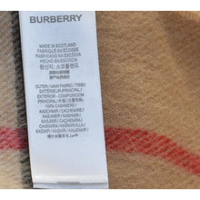 Load image into Gallery viewer, Burberry Wide-Check Cashmere Scarf - Archive Beige
