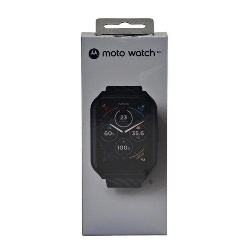 Motorola Moto Watch 70 Smartwatch with Heart Rate Monitor - Black
