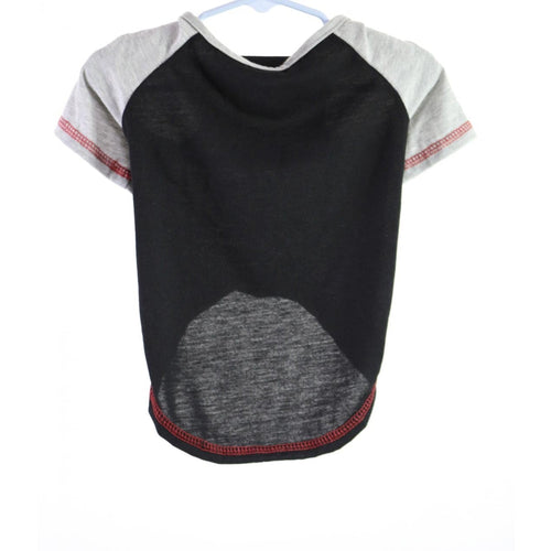 Dog Jersey T-Shirt Extra Small/Small Black/Red