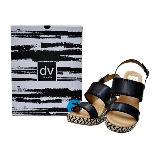 Dolce Vita Women's DV Esmaya Wedge Sandal US10M - Black