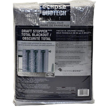 Load image into Gallery viewer, Eclipse DuoTech Collection Blackout 84in Curtain Panel, 2 panel Light Grey
