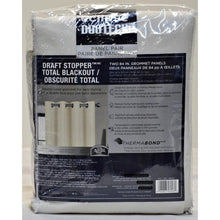 Load image into Gallery viewer, Eclipse DuoTech Collection Blackout 84in Curtain Panel, 2 panel White

