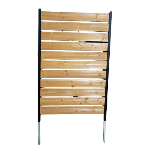 Enclo Concord Wood Outdoor Privacy Fence Screen 1 Panel 5 ft. H × 3.2 ft. W