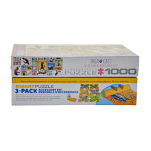 Load image into Gallery viewer, Eurographics Yoga Cats 1000 piece Jigsaw Puzzle and Accessory Kit-Liquidation
