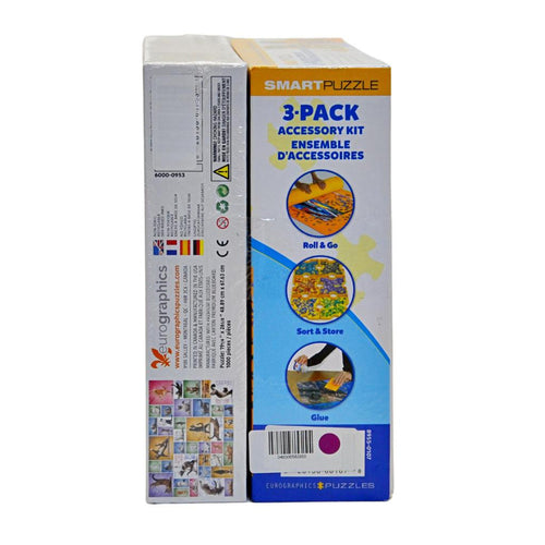 Eurographics Yoga Cats 1000 piece Jigsaw Puzzle and Accessory Kit