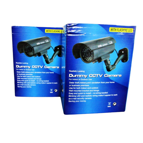 FITNATE Dummy Security Camera Silver 2 Pack