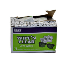 Load image into Gallery viewer, FLENTS WIPE &#39;N CLEAR LENS CLEANING WIPES
