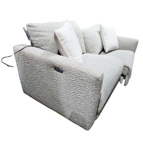 Fabric Power Reclining Sofa 2 Piece Beige