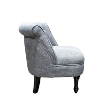 Load image into Gallery viewer, Fabric Slipper Chair Grey
