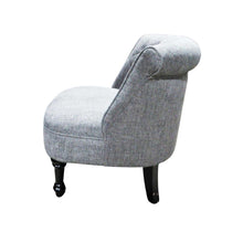 Load image into Gallery viewer, Fabric Slipper Chair Grey
