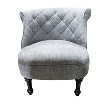 Load image into Gallery viewer, Fabric Slipper Chair Grey
