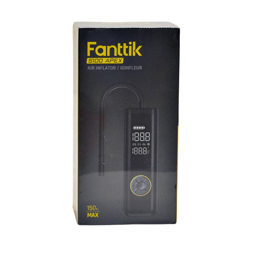 Fanttik X8 APEX Powerful Portable Air Pump and Tire Inflator W/ Power Bank Black