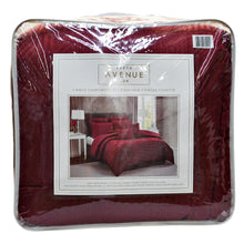 Load image into Gallery viewer, Fifth Avenue Lux Westbury 7-piece Comforter Set King Red
