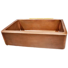 Load image into Gallery viewer, Fiona 36" Hammered Copper Farmhouse Sink KS-185-36EIH
