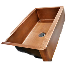Load image into Gallery viewer, Fiona 36" Hammered Copper Farmhouse Sink KS-185-36EIH
