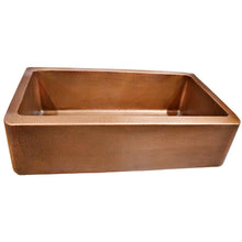 Load image into Gallery viewer, Fiona 36" Hammered Copper Farmhouse Sink KS-185-36EIH
