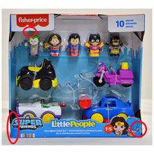 Load image into Gallery viewer, Fisher Price Little People Crime-Fighters Vehicle Set - 10 Piece
