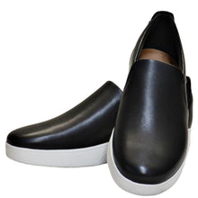 Load image into Gallery viewer, Fitflop Rally Leather Slip on Skate Sneakers Unisex 10 Black-Footwear-Liquidation Nation
