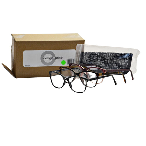 Foster Grant Design Optics Plastic Reading Glasses 3 Pack +1.50