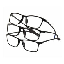 Load image into Gallery viewer, Foster Grant Unisex Design Optics Dax Plastic Rectangle Reading Glasses 3-pack +1.25

