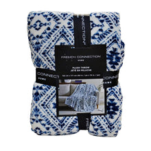 Load image into Gallery viewer, French Connection Home 152cm x 177cm Plush Throw - Blue

